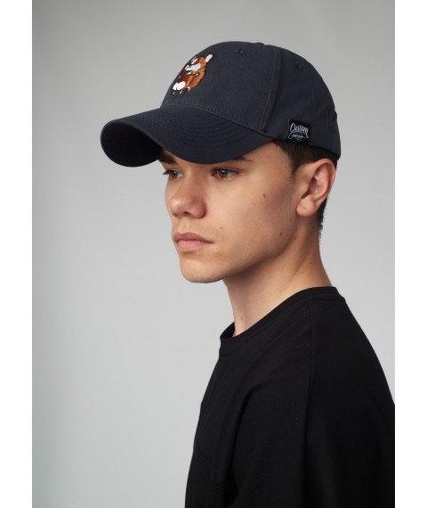 Custom Wear Corgi baseball cap dark gray