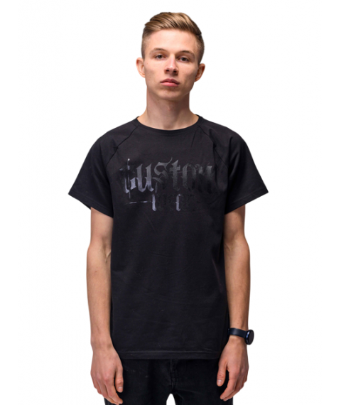 Футболка чорна Gothic logo Custom Wear M