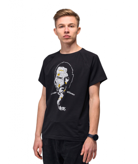Футболка чорна Jobs Custom Wear S
