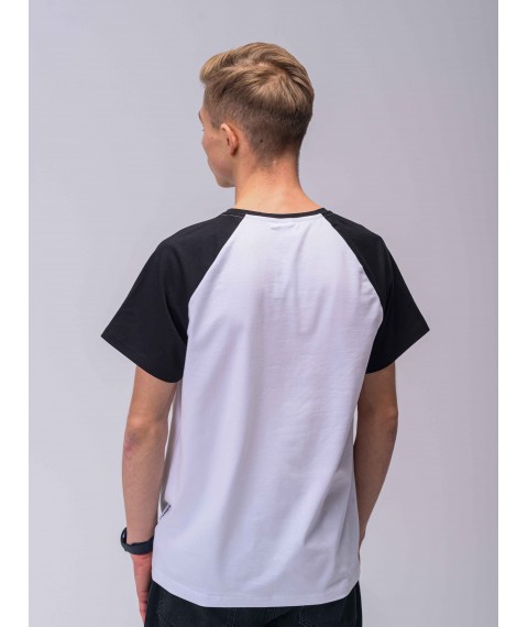 Custom Wear Basic T-shirt White with black S