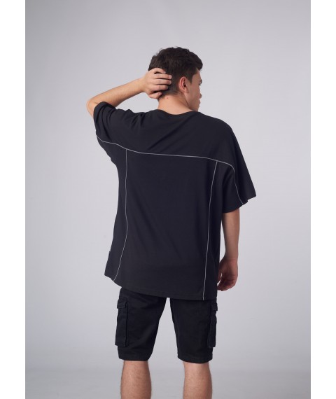 Oversized T-shirt Ronin Custom Wear reflective black L