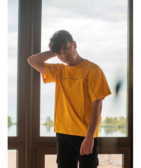 Oversized T-shirt Ronin Custom Wear reflective yellow S