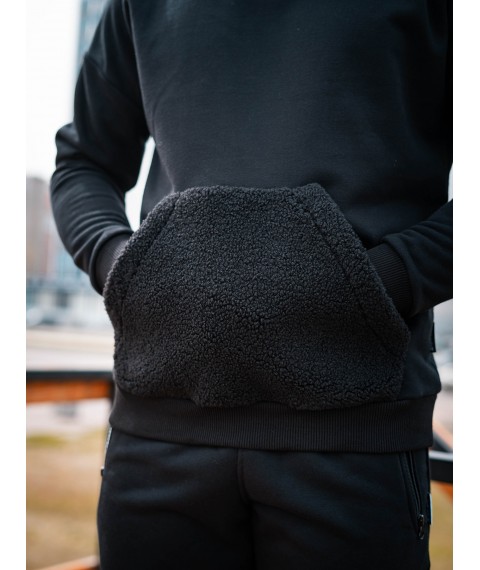 Custom Wear Teddy black XL oversized sports hoodie