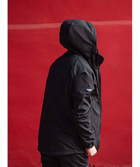 Men's jacket Protection Soft Shell black Custom Wear XXL