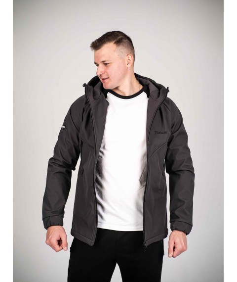 Men's jacket Protection Soft Shell Dark graphite Custom Wear S