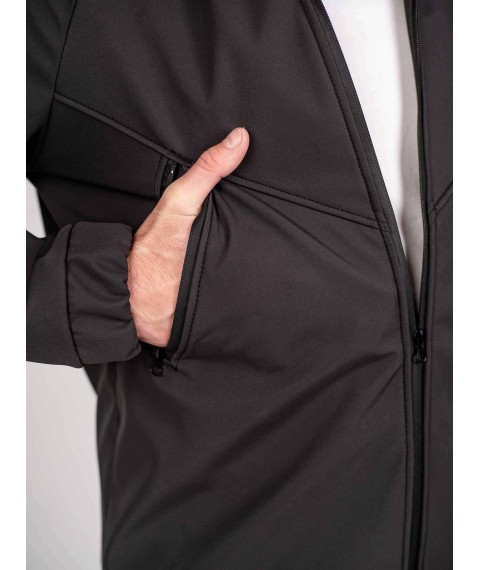 Men's jacket Protection Soft Shell Dark graphite Custom Wear XL