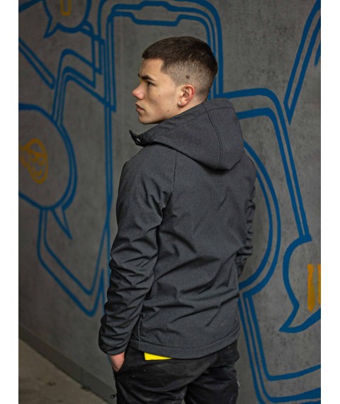 Men's jacket Protection Soft Shell graphite Custom Wear S