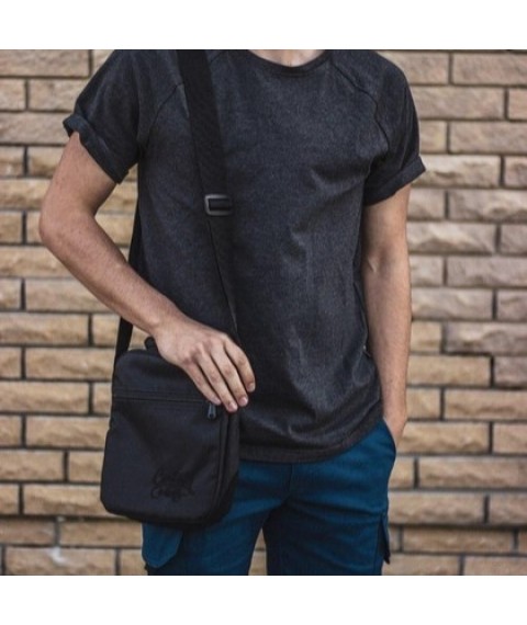 Месенджер Custom Wear з вишивкою чорний