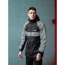 Вітрівка чоловіча Athletic чорна/рефлективна Custom Wear [[optionset1]]