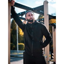 Зіпер Custom Wear з начосом чорний L