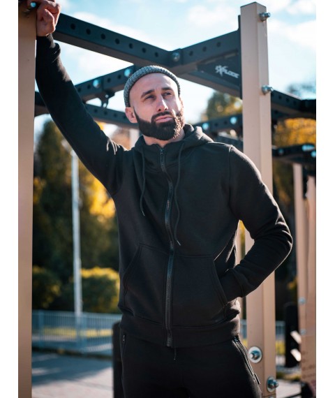 Зіпер Custom Wear з начосом чорний L