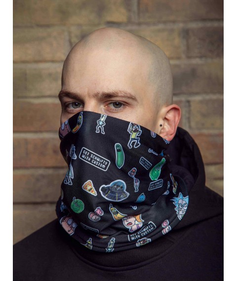 Баф Custom Wear Rick and Morty Black
