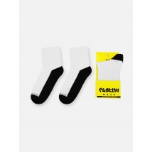 Шкарпетки Custom Wear white короткі з чорним низом (38-41) [[optionset1]]