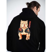 Худі оверсайз Custom Wear без начосу Yakyza Dog чорне [[optionset1]]