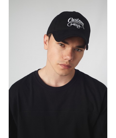 Бейсболка Custom Wear Black White Logo [[optionset1]]