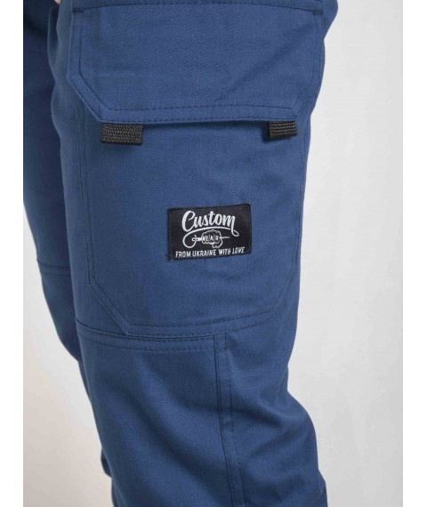 Штани без начосу Custom Wear Cargo Premium сині [[optionset1]]