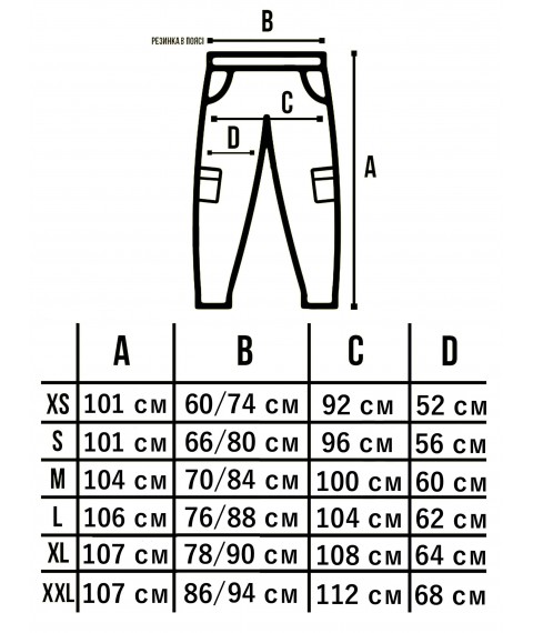 Штани Зимові Карго Преміум Чорні Custom Wear XXL