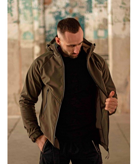 Куртка чоловіча Protection Soft Shell оліва Custom Wear [[optionset1]]
