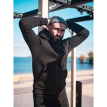 Зіпер Custom Wear з начосом чорний L