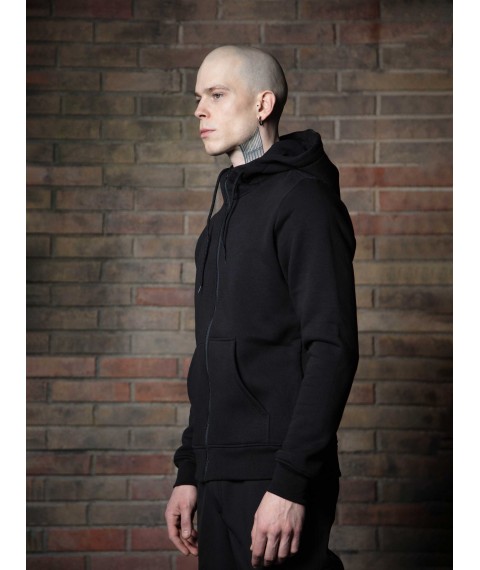 Зіпер Custom Wear з начосом чорний L