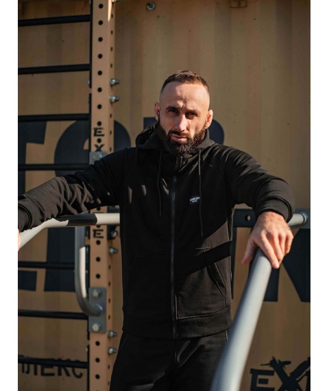 Зіпер Custom Wear без начосу чорний S