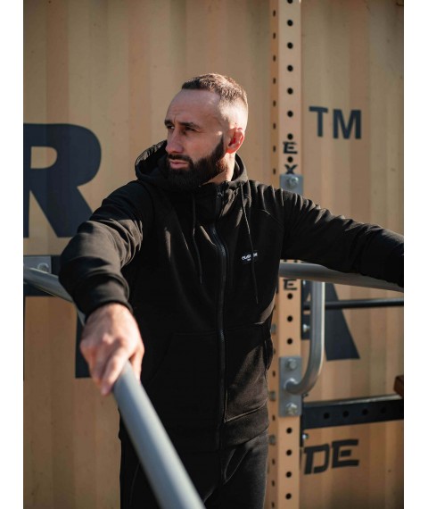 Зіпер Custom Wear без начосу чорний S