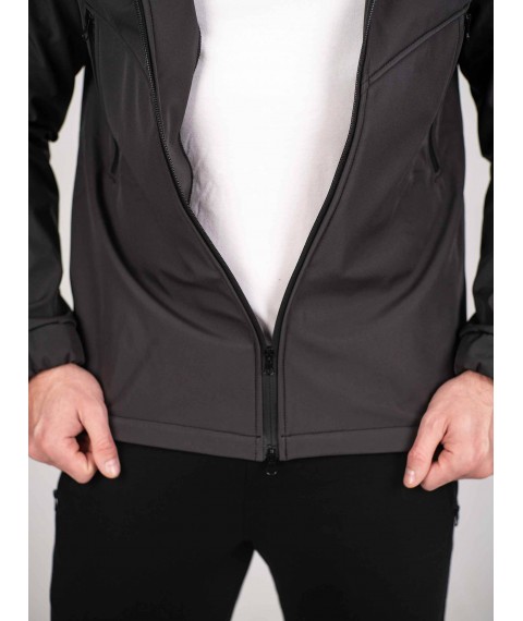 Куртка чоловіча Protection Soft Shell Dark графіт Custom Wear S
