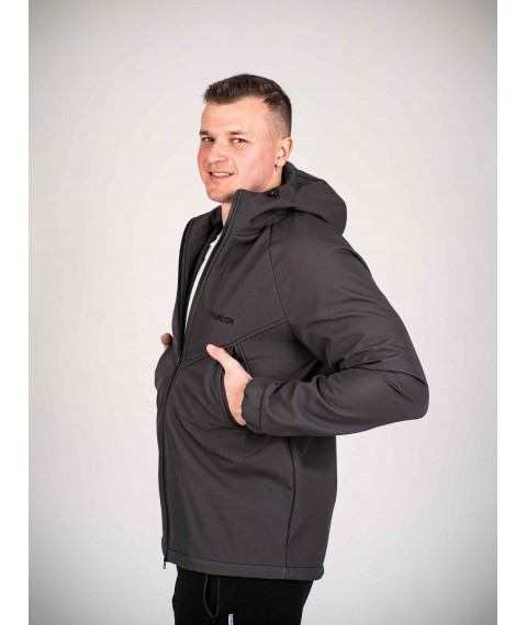Куртка чоловіча Protection Soft Shell Dark графіт Custom Wear [[optionset1]]