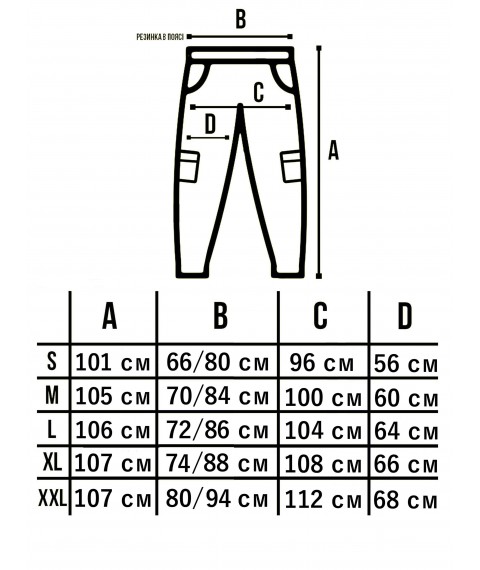 Штани Зимові Карго Преміум Brown Custom Wear M