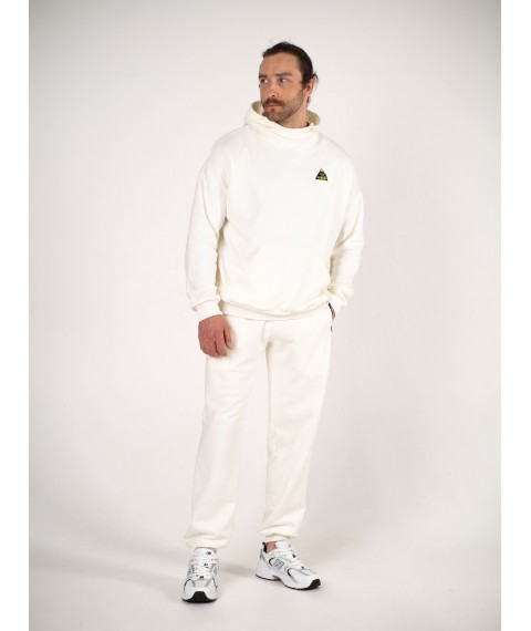 Штани спортивні оверсайз Custom Wear білі [[optionset1]]