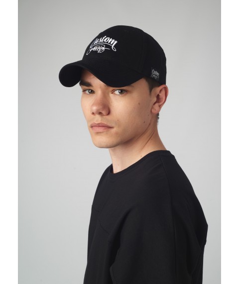 Бейсболка Custom Wear Black White Logo