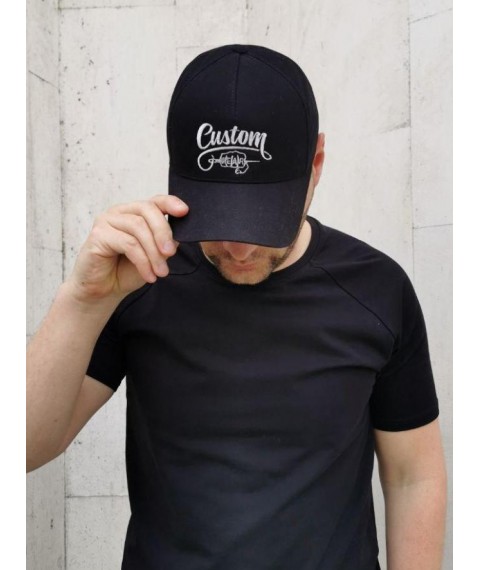Бейсболка Custom Wear Black White Logo