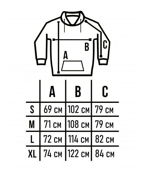 Худі оверсайз Custom Wear без начосу хакі L