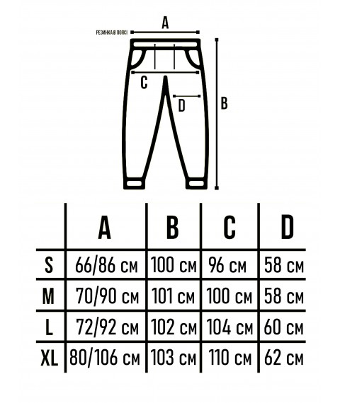 Штани спортивні оверсайз Custom Wear хакі M