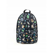 Custom Wear Duo 2.0 Rick and Morty Black Backpack