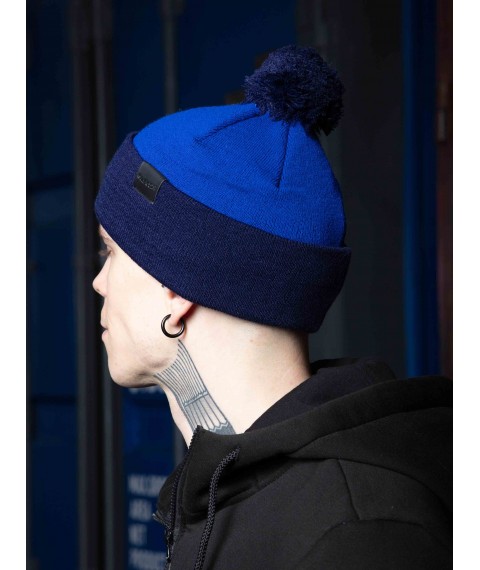 Custom Wear beanie hat electric with blue