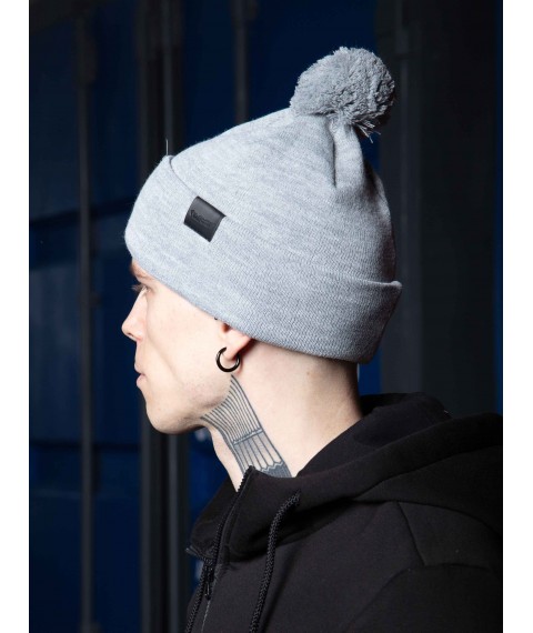 Custom Wear beanie cap gray