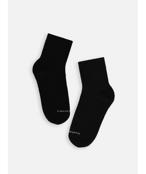 Шкарпетки Custom Wear all black короткі (38-41)