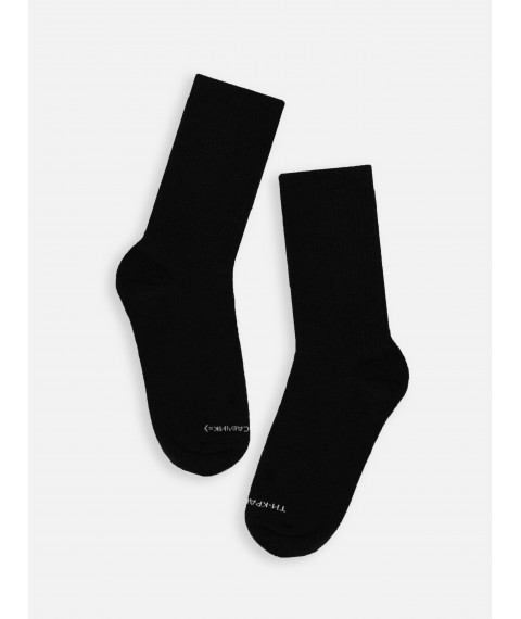 Custom Wear all black high socks (42-45)