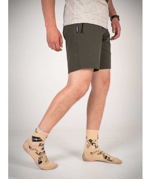 Clirik Custom Wear S Khaki Shorts for Men