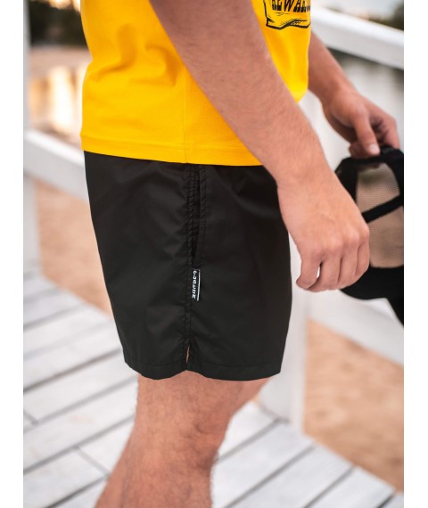 Custom Wear S black swimming shorts