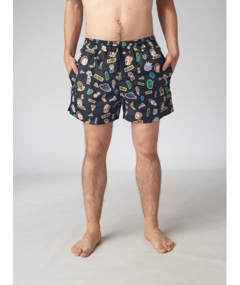 Rick and Morty Custom Wear M Swim Shorts