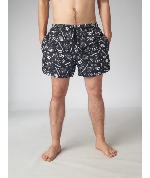 Trash Black Custom Wear XXL swim shorts