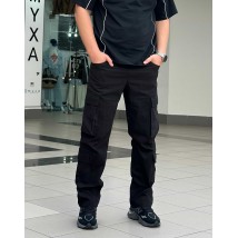 Штани оверсайз карго Custom Wear Cargo Premium Wide чорні L