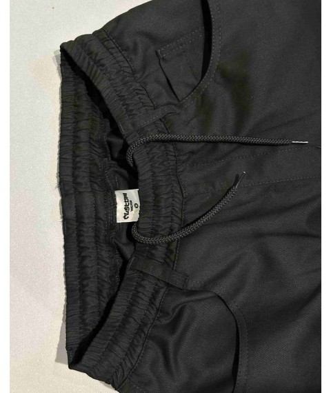 Штани оверсайз карго Custom Wear Cargo Premium Wide чорні XS