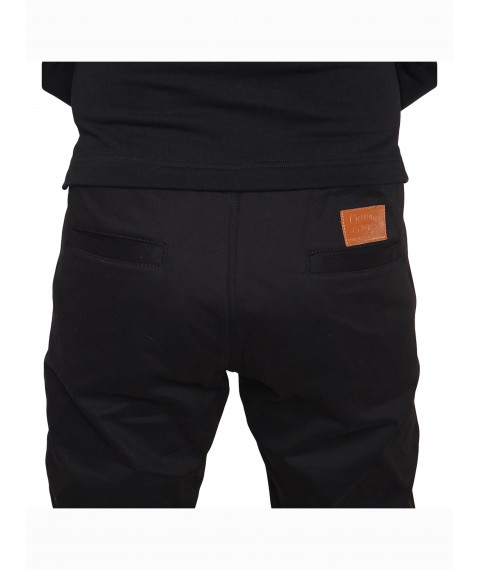 Custom Wear jogger pants on fleece black XS