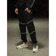 Neo sports pants black with Custom Wear XS reflective