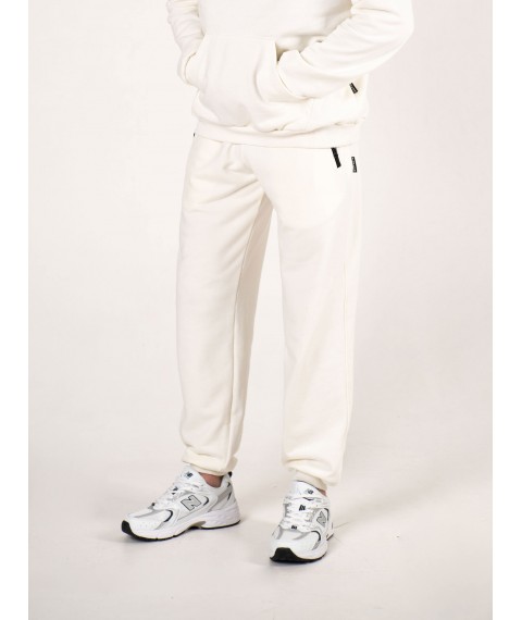 Custom Wear white XS oversize sports pants