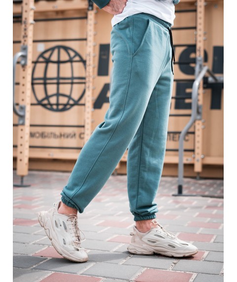Sports pants oversize Custom Wear aquamarine M
