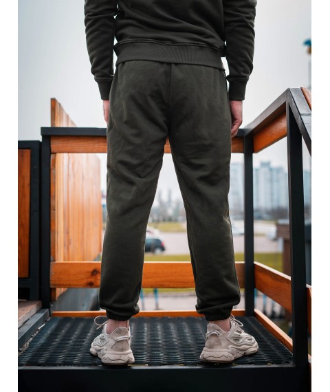 Custom Wear khaki oversized sports pants L